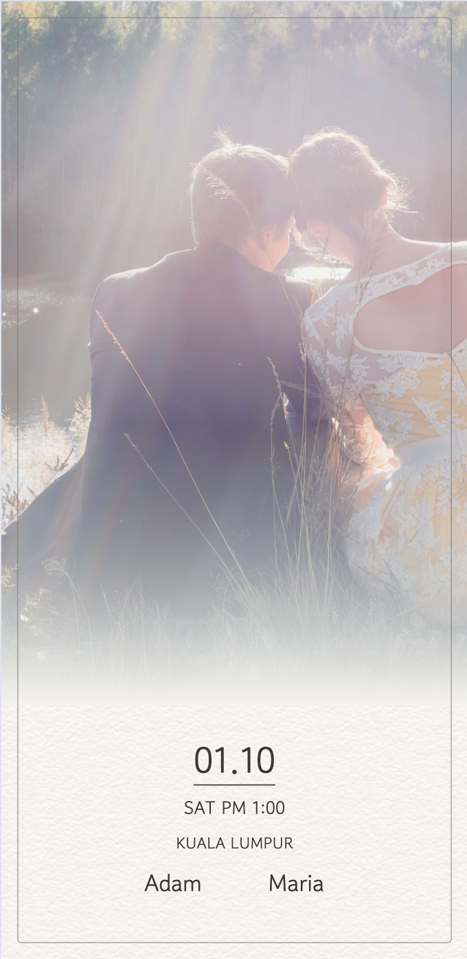 Mobile wedding invitation [Type A]